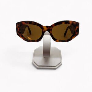 Gianni Versace Italy Faux Tortoise Sunglasses 420/E 1990s